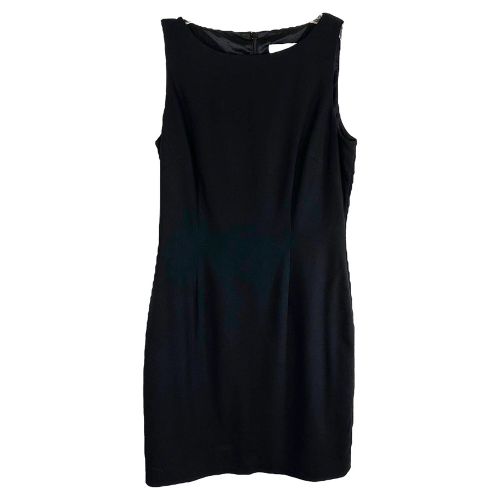 Hugo Buscati Collection Size‎ 8 Dress Little Black Sleeveless Knee Length 1009